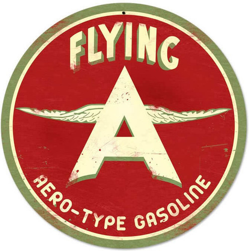 Retro Flying A Original Metal Sign 14 x 14 Inches