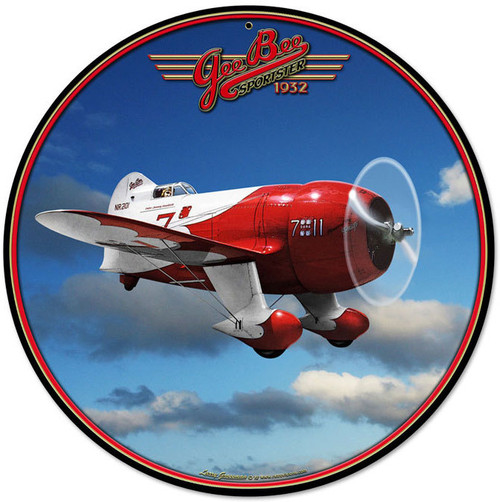 Gee Bee Racer Aviation Metal Sign 14 x 14 Inches