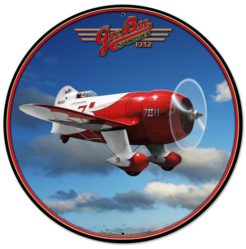 Gee Bee Racer Aviation Metal Sign 28 x 28 Inches