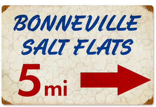 Bonneville Metal Sign 12 x 18 Inches