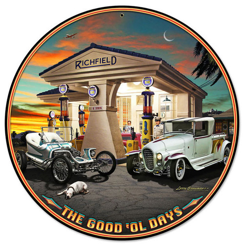 Outlaw and the Ala Cart Round Metal Sign 14 x 14 Inches
