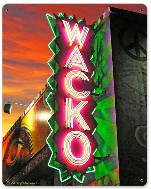 Wacko Metal Sign 12 x 15 Inches