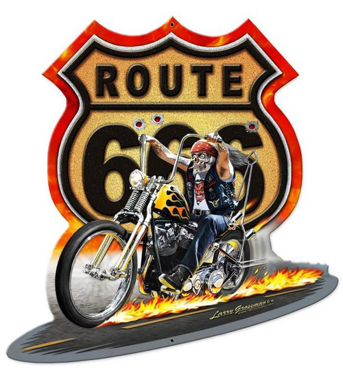 Route 666  Metal Sign17 x 18 Inches