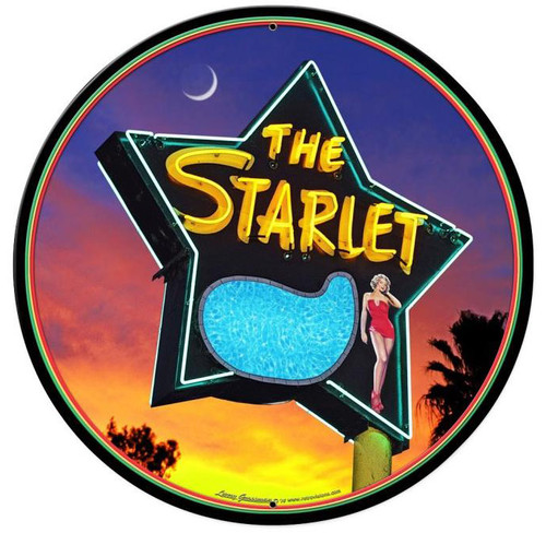 The Starlet Round Metal Sign 28 x 28 Inches