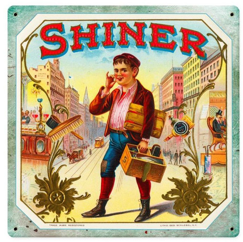Shiner Vintage Metal Sign 12  x 12 Inches