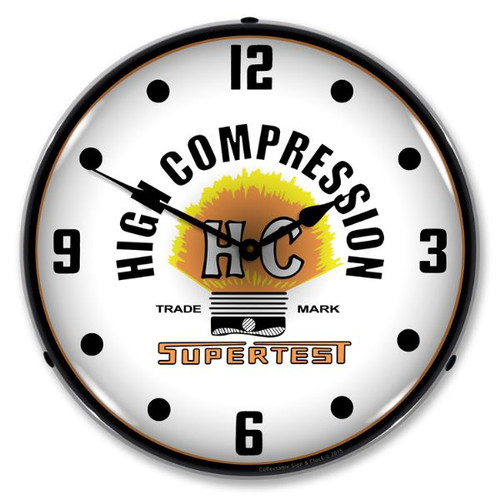 Supertest HC Lighted Wall Clock 14 x 14 Inches