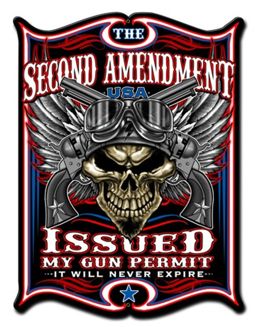 2nd Amendment Metal Sign 24 x 33 Inches
