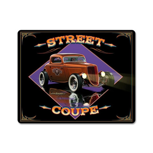 Street Coupe Vintage Metal Sign 15 x 12 Inches