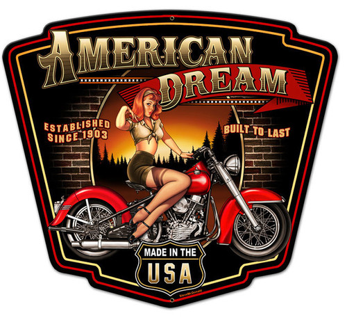 American Dream Metal Sign 16 x 14 Inches