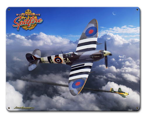 Spitfire Metal Sign 15 x 12 Inches