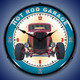 Hot Rod Garage LED Lighted Wall Clock 14 x 14 Inches