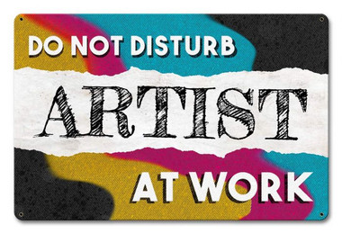 アート・デザイン・音楽 Do Not Disturb  Adam Raphael Artist Do Not Disturb Metal Sign 18 x 12 Inches