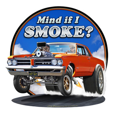 1964 GTO SMOKE Metal Sign 16×16 | Vintage Muscle Car Wall Art Made