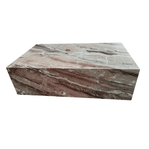 Genuine Marble Block Coffee Table - Arabescato Orbico Marble