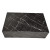 Genuine Marble Block Coffee Table - Black Marble