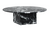 Genuine Marble Round Coffee Table Polished Black Marble