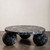 Genuine Marble Round 3-Sphere Coffee Table - Nero Black Marble