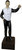 Classic Lawn Jockey Garden Statue, Matte Jet