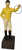 Classic Lawn Jockey Garden Statue, Matte Yellow Shirt
