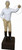 Classic Lawn Jockey Garden Statue, Matte, White-Beige