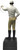 Classic Lawn Jockey Garden Statue, Matte, White-Beige