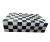 Genuine Marble Coffee Table - Nero Black / Carrara Checkered
