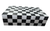 Genuine Marble Coffee Table - Nero Black / Carrara Checkered
