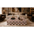 Genuine Marble Block Coffee Table - Rosso Red/Carrara Marble, 54" Extra Large