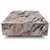 Genuine Marble Block Coffee Table with Base - Arabescato Orobico