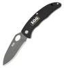 Sog SlipZilla, Hardcase Black Drop Point Blade, Plain Edge