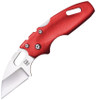 Cold Steel CS20MTR Mini Tuff Lite, 2" 4116 SS Plain Blade, Red Grivory Handle