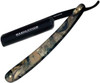 Linder Razolution Vintage Straight Razor, Camo Handle