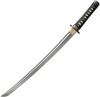 Cold Steel 88ABW Gold Lion Wakishashi, 21" Damascus Steel Blade, Ray Skin Handle, Wood Scabbard