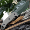 ESEE-5 Fixed Blade Knife (ESEE-5S-KO-OD)-5.25" OD Green 1095 Partially Serrated Drop Point Blade, Tan Micarta Handle | Knife Only