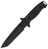 Bear Ops BC31002 Close Quarter Combat Fixed Blade, 6" 154CM SS Plain Blade Black Titanium Finish, G-10 Handle, Nylon Sheath