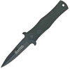 Boker Magnum The Agent (BOM901) 3.125" 440C Black Dagger Plain Blade, Black G-10 Handle