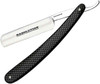 Linder Razolution Vintage Straight Razor, Black & Silver Celluloid Handles