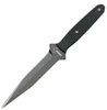 Boker Plus Neck Wedge 02BO275 profile view showing 4.2 inch titanium coated Besh-Wedge dagger blade and textured black G-10 handle.