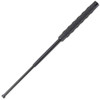Smith & Wesson Baton 21" open. 8 1/2" closed. Black 4130 seamless alloy steel tubing with thermoplastic polyester elastomer overlay.