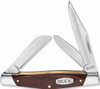 Buck Trio (BU373BRS) 2.5" 420J2 Plain Blade, Burlwood Woodgrain Handle