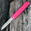 Fallkniven Legal to Carry Pen Knife (LTCRD) 2.3" 3G Satin Drop Point Plain Blade, Red Aluminum Handle