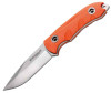 Boker Magnum Orange Outdoor (02YA123) 3.5" 440 Bead Blasted Drop Point Plain Blade, Orange G-10 Handle, Black Kydex Sheath