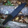 Fallkniven Thor NL1L chopper with laminated VG7 clip point blade, oxhide leather handle and black leather sheath