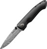 Boker Plus Damascus Gent I (01BO101DAM) 3.23" Damascus Drop Point Plain Blade, Ebony Wood Handle