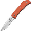Boker Plus Optima (01BO104) 3.625" AUS-8 Satin Clip Point Plain Blade, Orange G-10 Handle