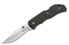 Boker Plus Optima 01BO103 hunting knife profile view showing AUS-8 satin blade and black G-10 handle.