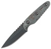 Tops UTE 6 1/2 in. Black Traction Coating, Black Linen Micarta, Drop Point