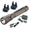 Streamlight C4 LED Rechargeable Polymer Flashlight, Dual Switch, AC/DC Charger & 2 Holders