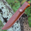 Helle Fjellkniven, Triple Laminated Stainless Steel, Curly Birch Handle