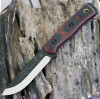 TOPS Knives B.O.B. Fieldcraft Red/Blk G10 (4.6" 1095 HC Plain) BROSRB